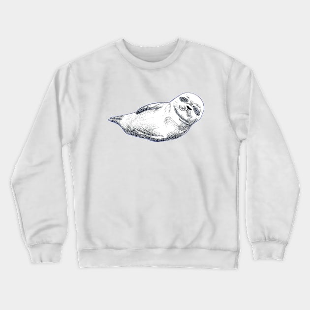 Flying Seal Crewneck Sweatshirt by nloooo